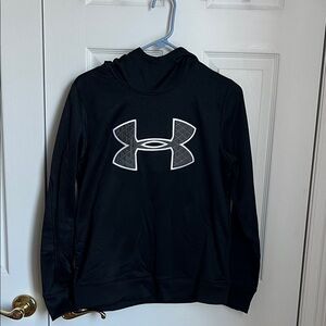 Under Armour Women’s Coldgear Black Pullover with Logo - Size Small